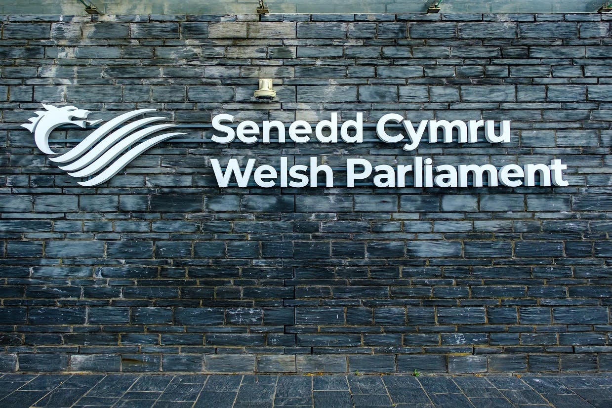 Senedd Cymru Welsh Parliament building
