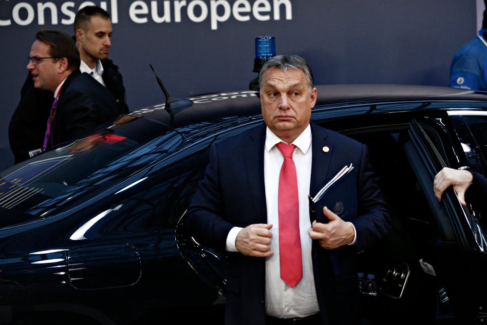 Viktor Orban at EU meeting