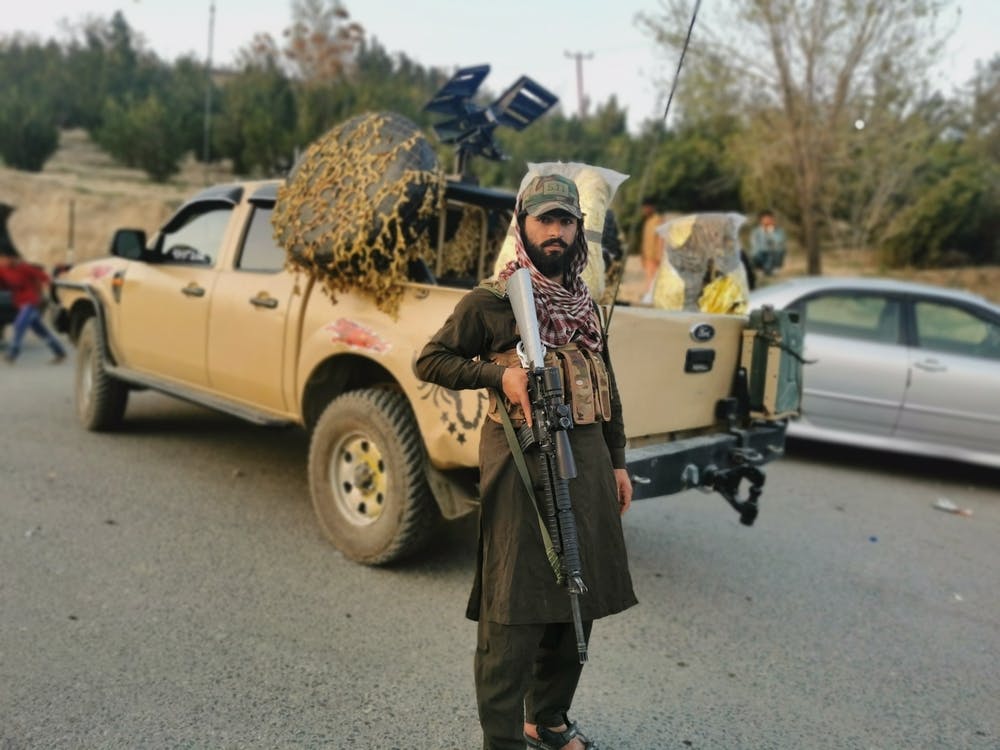 Taliban fighter in Afghan capital