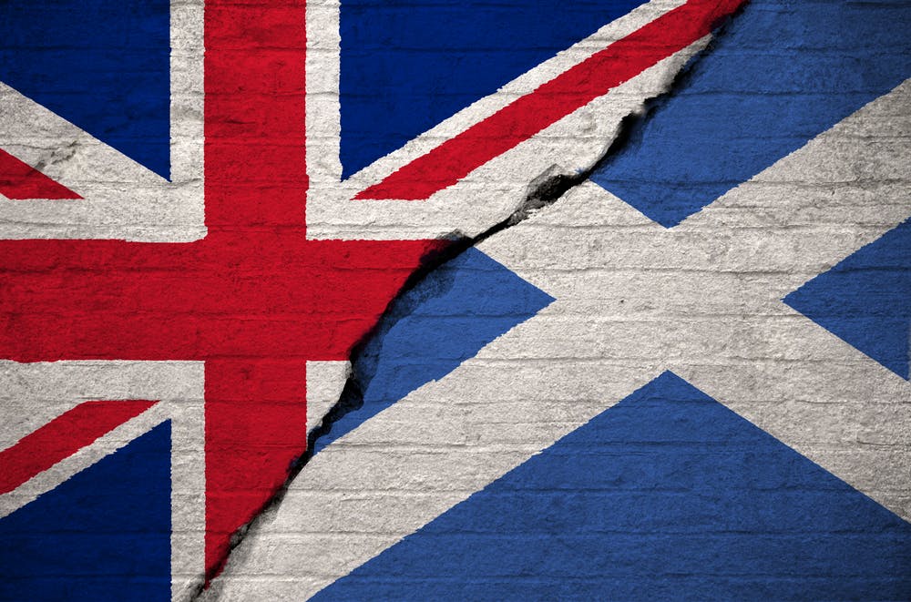 UK & Scottish Flag