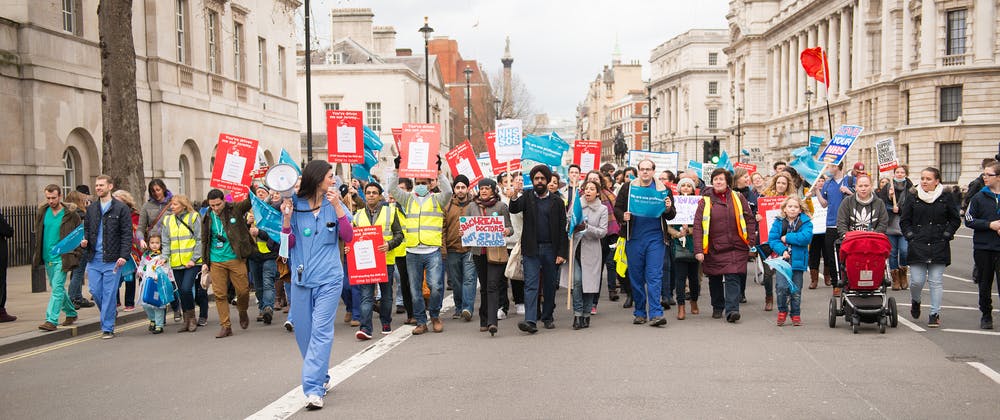 NHS demonstration