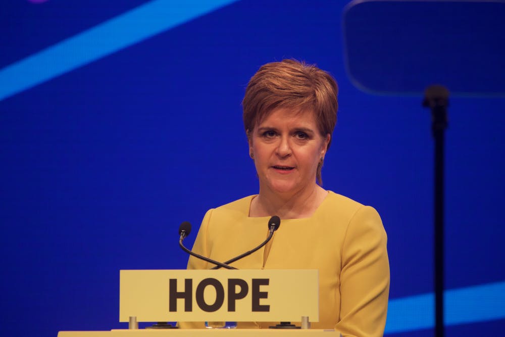 Outgoing Scottish First Minister Nicola Sturgeon