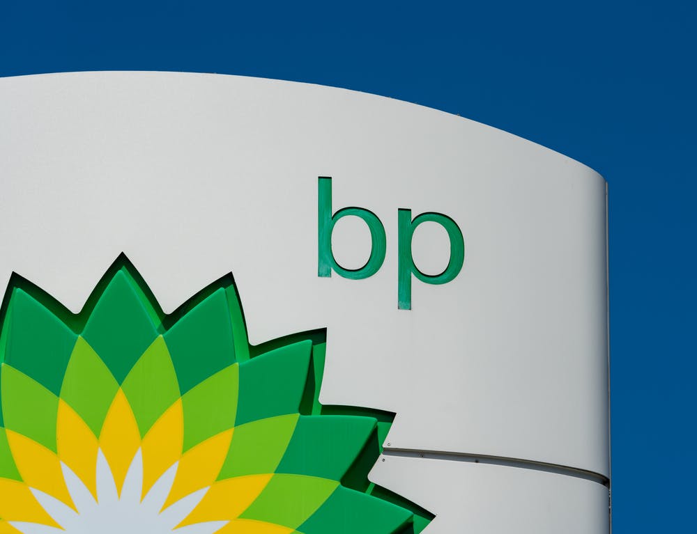 BP logo on a building