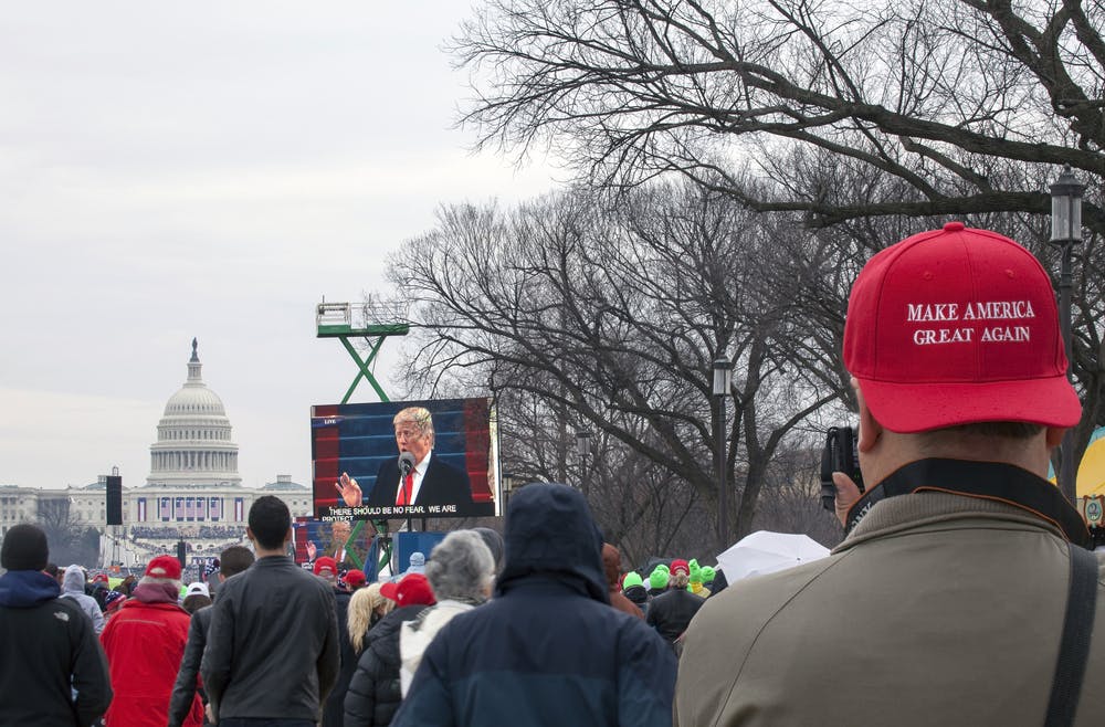 Crowd heading to Capitol on January 6