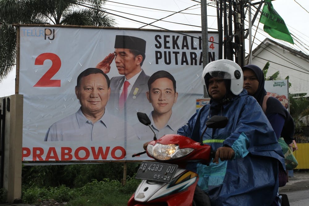 Indonesia election poster