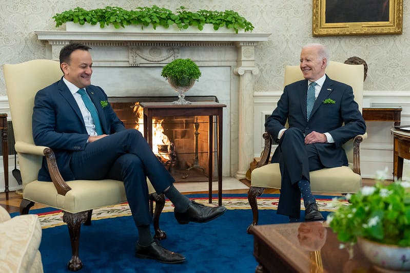 Joe Biden hosting Leo Varadkar