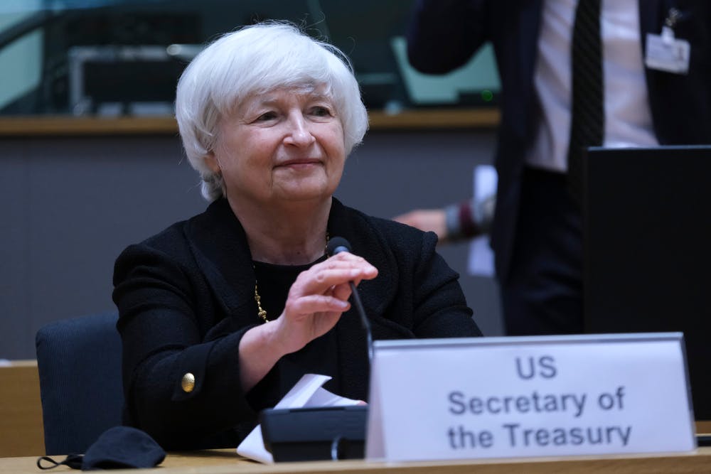 Treasury Secretary Janet Yellen