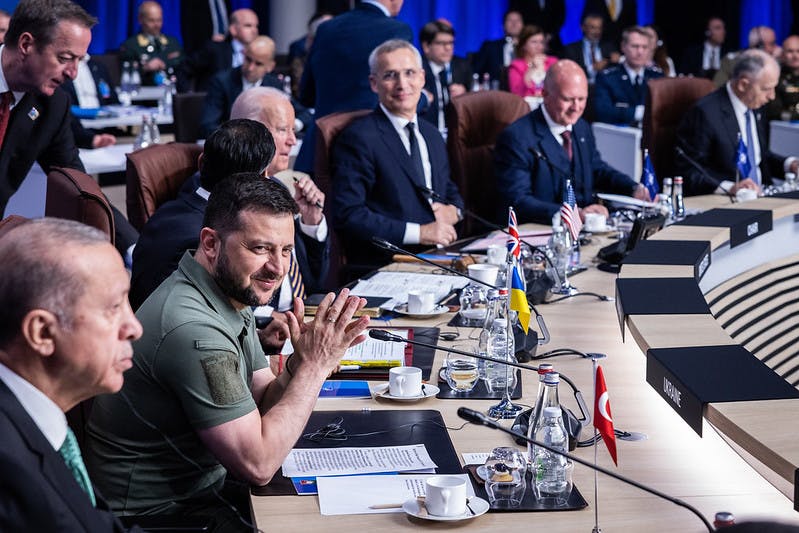 Volodymyr Zelenskyy at Nato