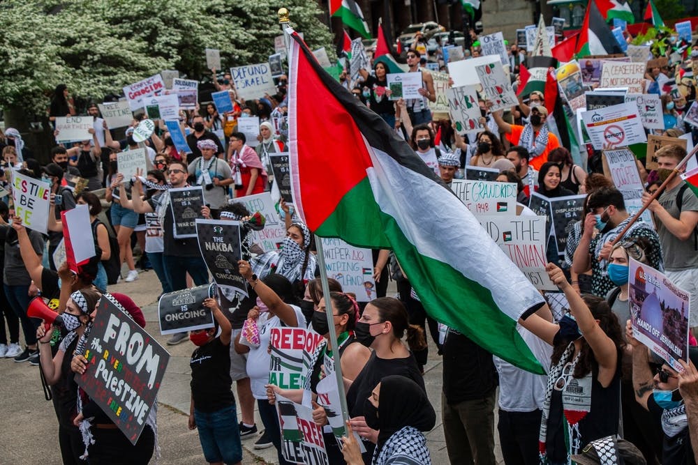 Pro-Palestine activists rally in Chicago