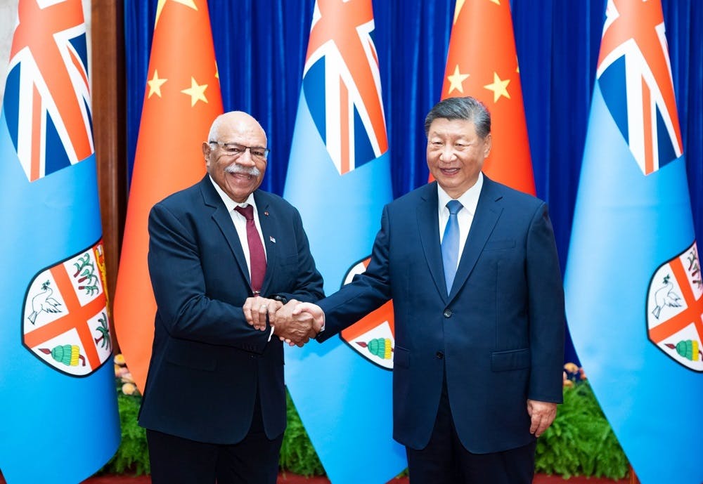 Sitiveni Rabuka and Xi Jinping