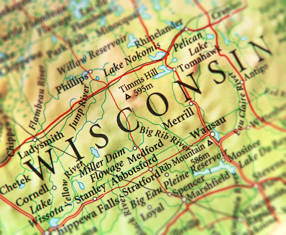 Map of Wisconsin