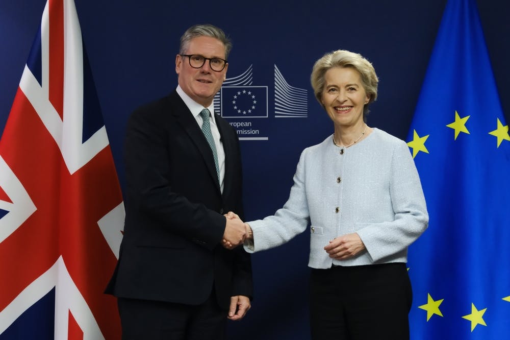 Keir Starmer and Ursula von der Leyen