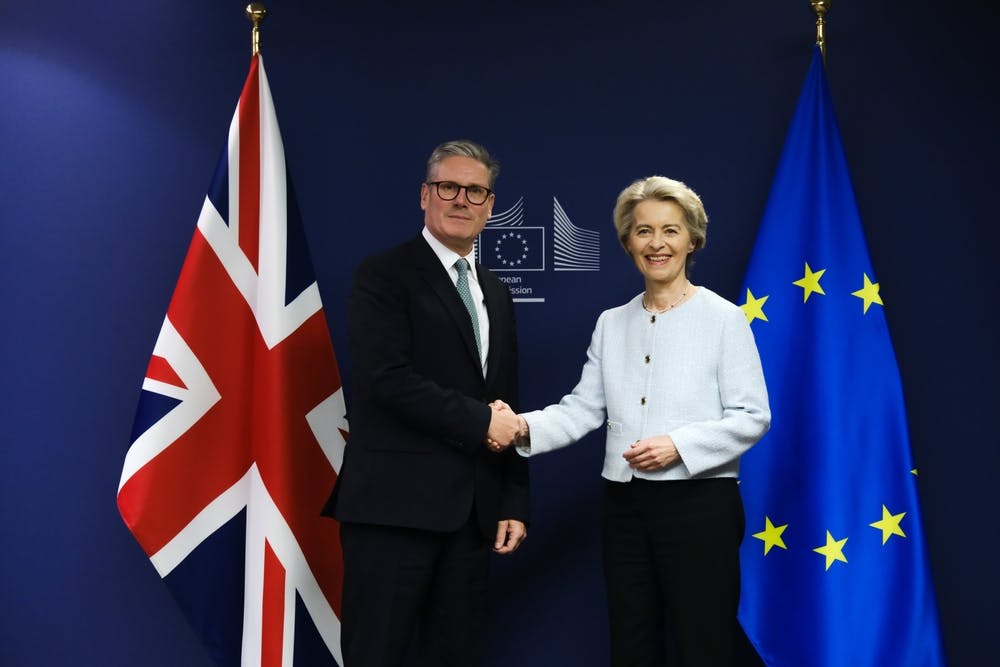 Keir Starmer and Ursula von der Leyen