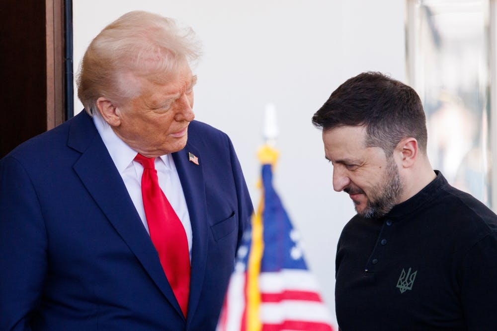 Donald Trump and Volodymyr Zelenskyy