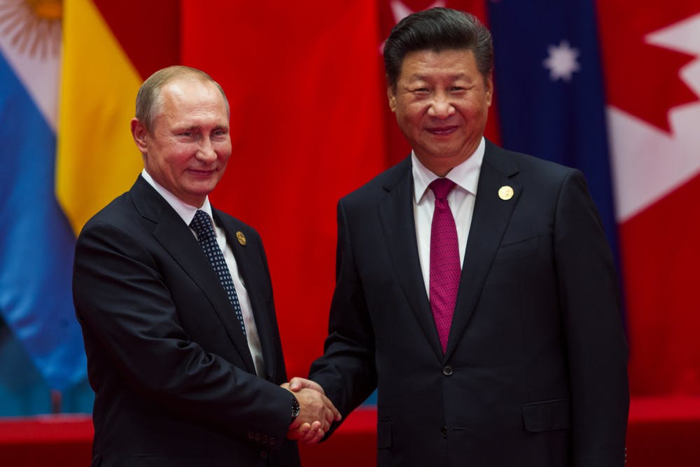 Vladimir Putin adn Xi Jinping