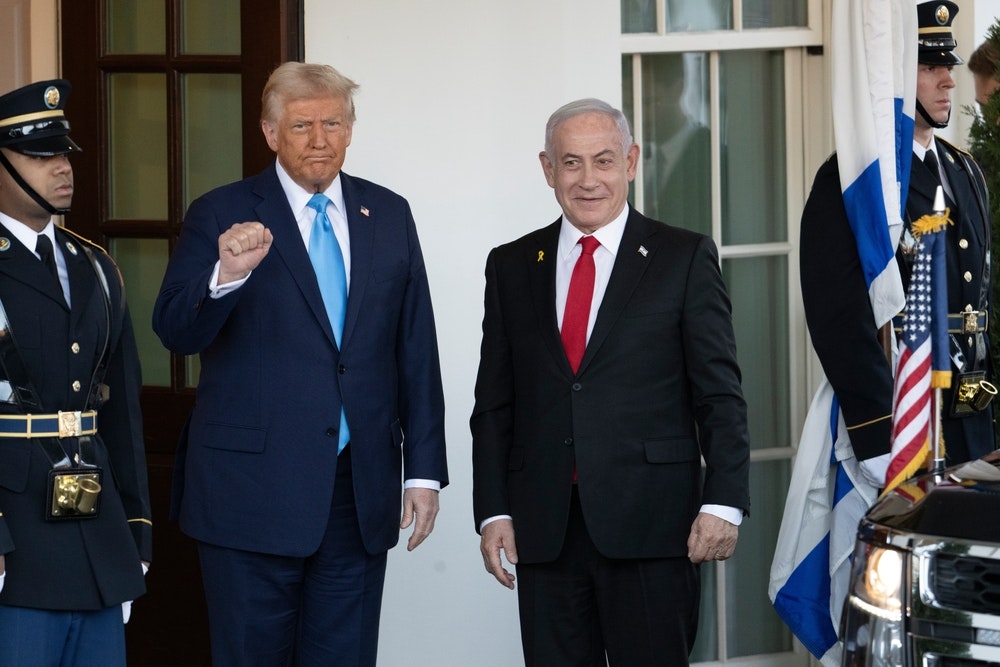 Donald Trump and Benjamin Netanyahu