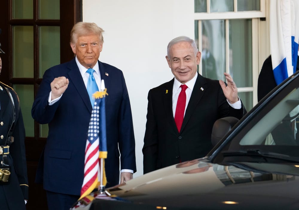 Donald Trump and Benjamin Netanyahu